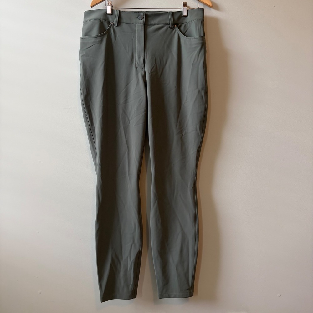 Lululemon City Sleek Slim-Fit HR Pant Sage Green Grey 33 LW5EJ8S High Rise